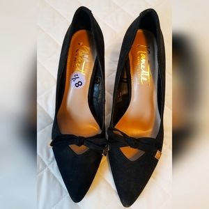 Nanette Lepore black suede sz 8.5